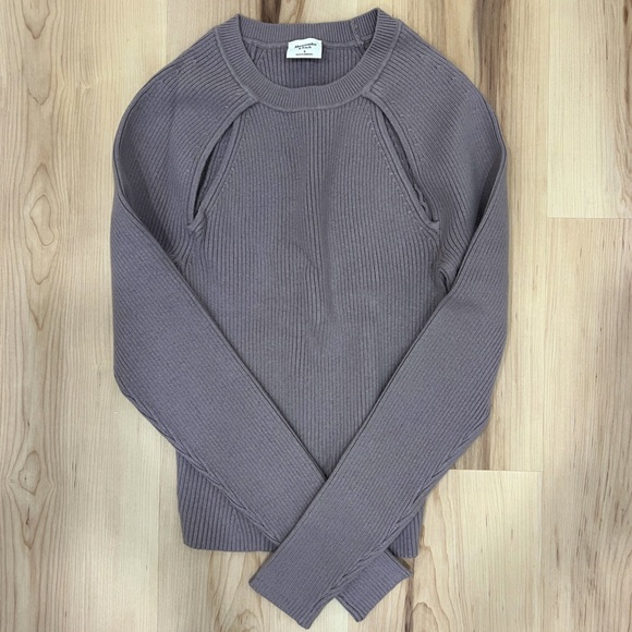 Abercrombie & Fitch Pullover Sweater Crew Neck Gray Size S - Picture 1 of 4